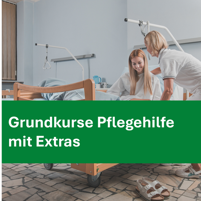 Pflegehilfe Grundkurs ohne Fokus Psychiatrie (Kompetenzen A-F) plus