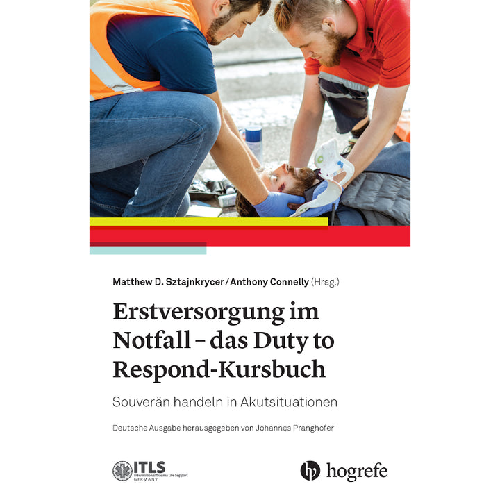 Buchcover: Erstversorgung im Notfall – Duty to Respond-Kursbuch