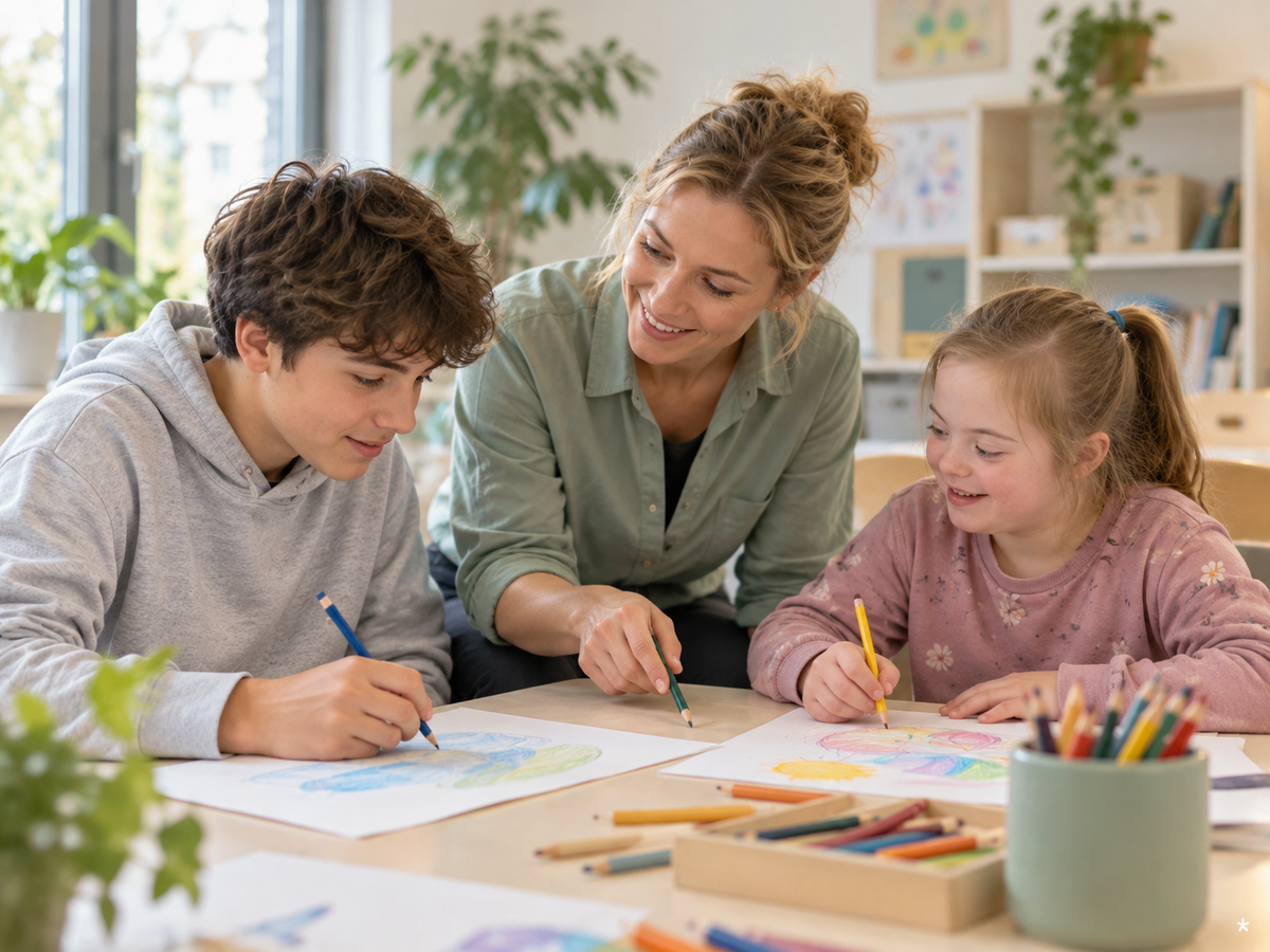 Kinder- und Jugendspitex – psychisch-psychiatrische Situationen sicher begleiten. KI-generiertes Symbolbild.