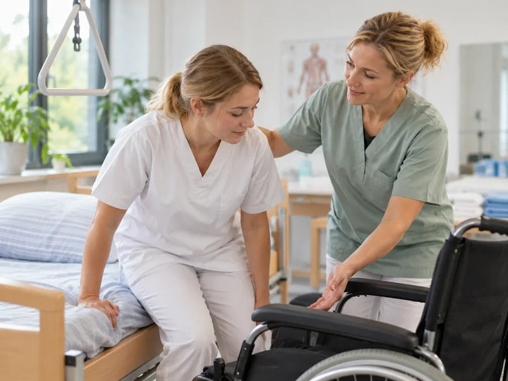 Pflegehilfe A–F: praxisnahe Übung am Pflegebett
