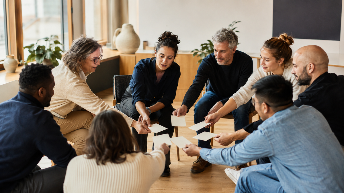 Vielfältiges Team gestaltet gemeinsam eine zukunftsfähige Unternehmenskultur