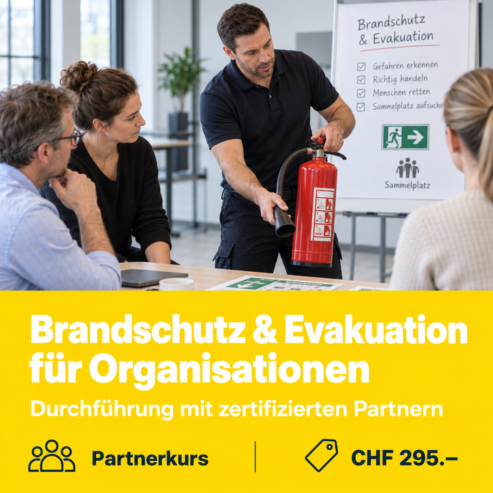 Brandschutz und Evakuation für Organisationen – Durchführung mit zertifizierten Partnern