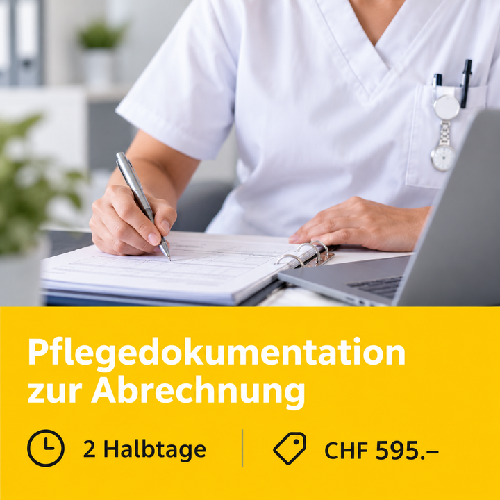 Pflegedokumentation zur Abrechnung – 2 Halbtage – CHF 595
